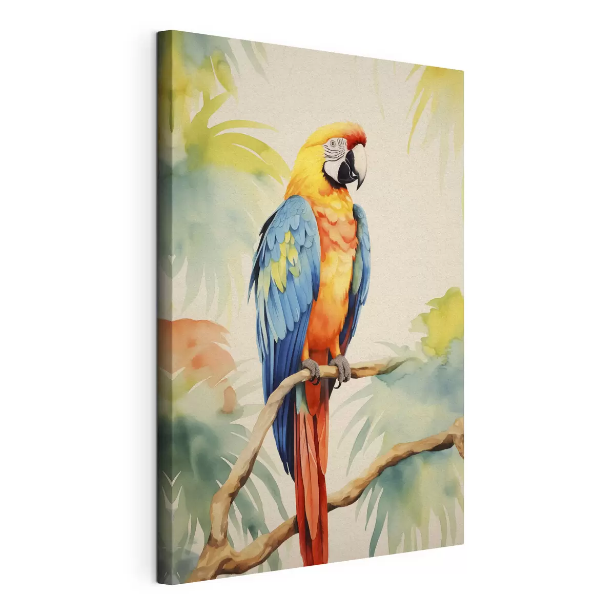 Tablouri Un papagal macaw colorat stă pe o ramură № s40879 Uwalls