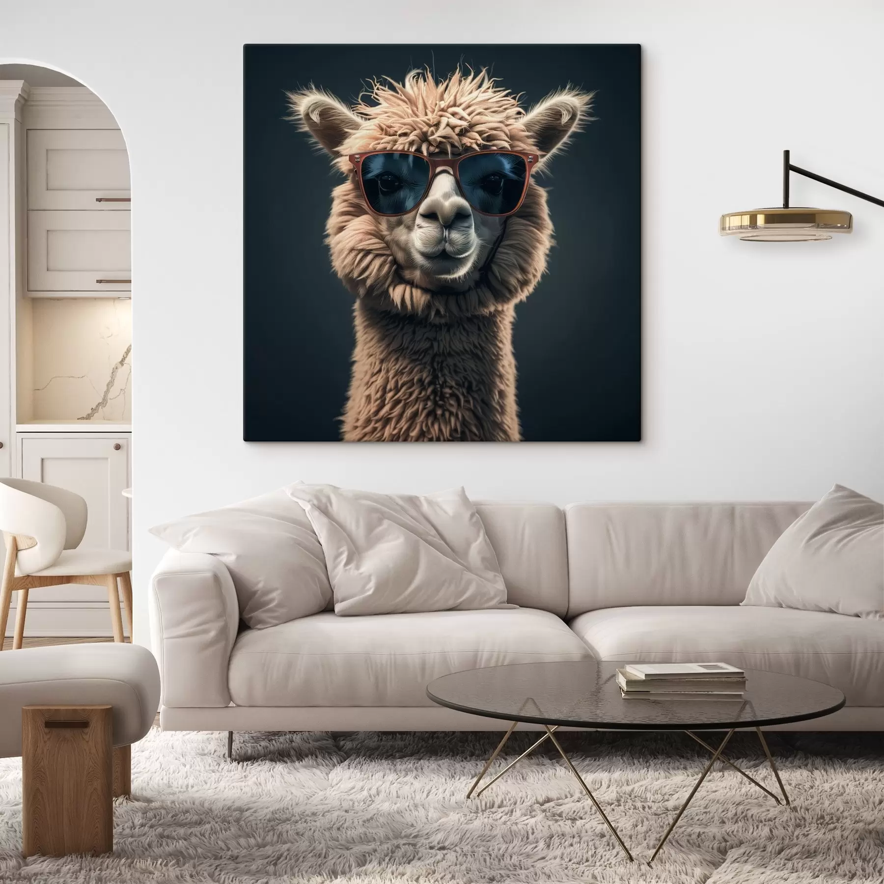 Tablouri Lamă elegantă în ochelari s40995