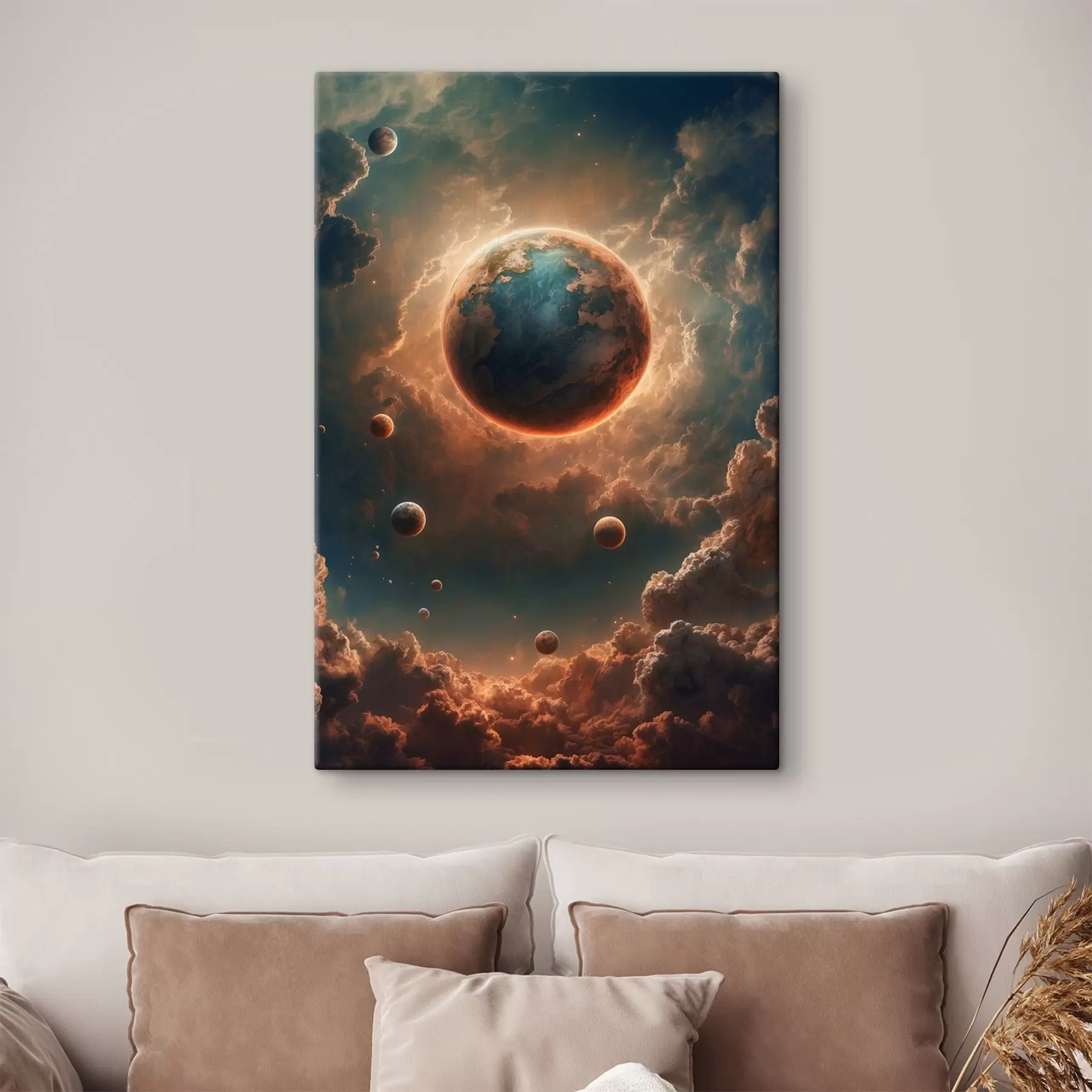 fototapet Planeta care acoperă soarele s41034