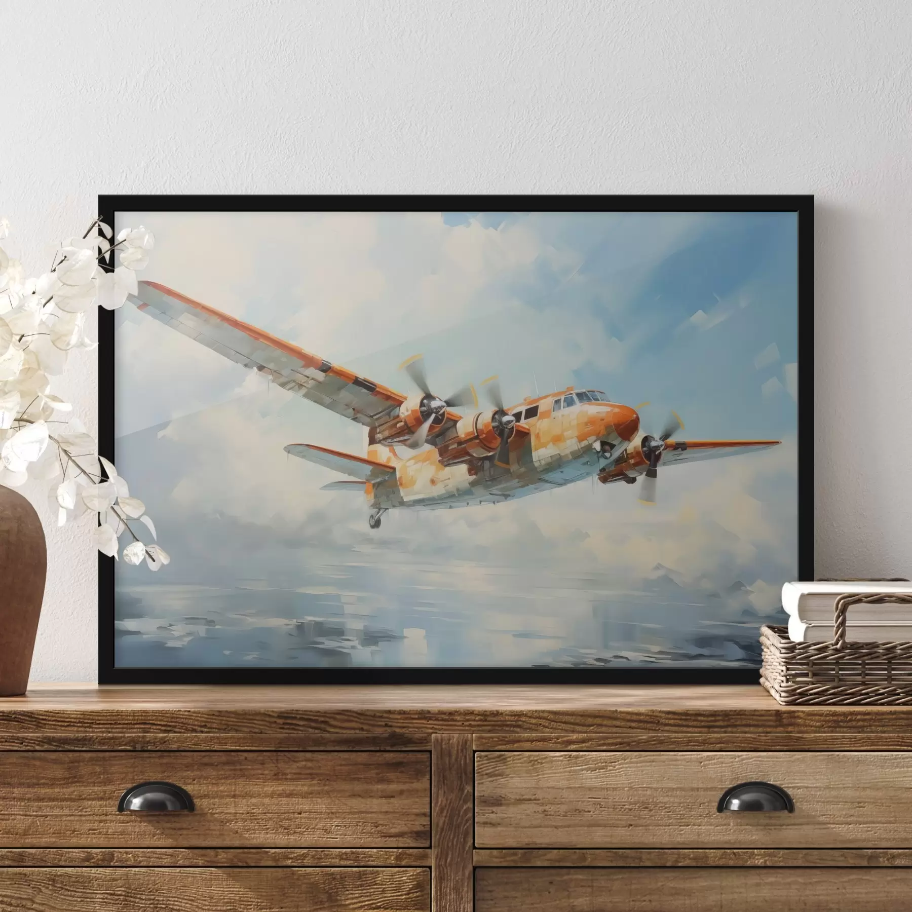 Tablouri Avionul zboară pe cer f41239