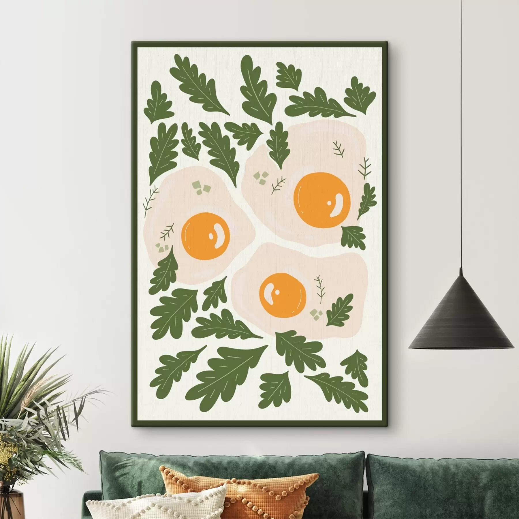 Tablouri O imagine de ouă și frunze s36860