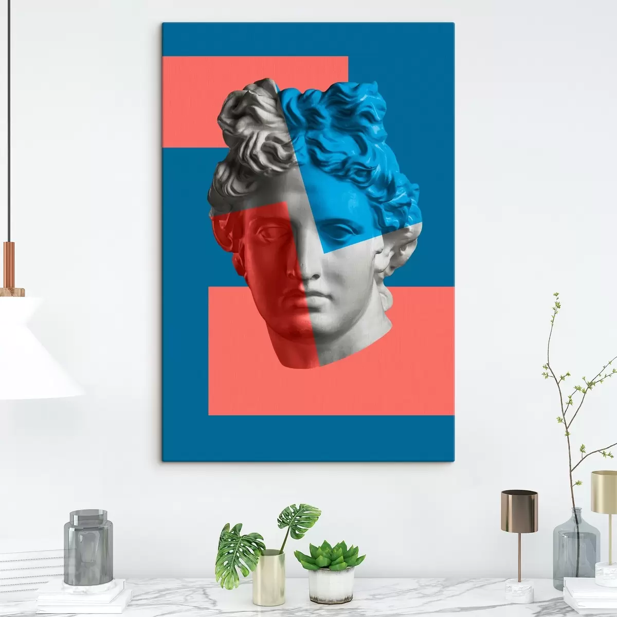 Tablouri Statuia unui cap de om s37632