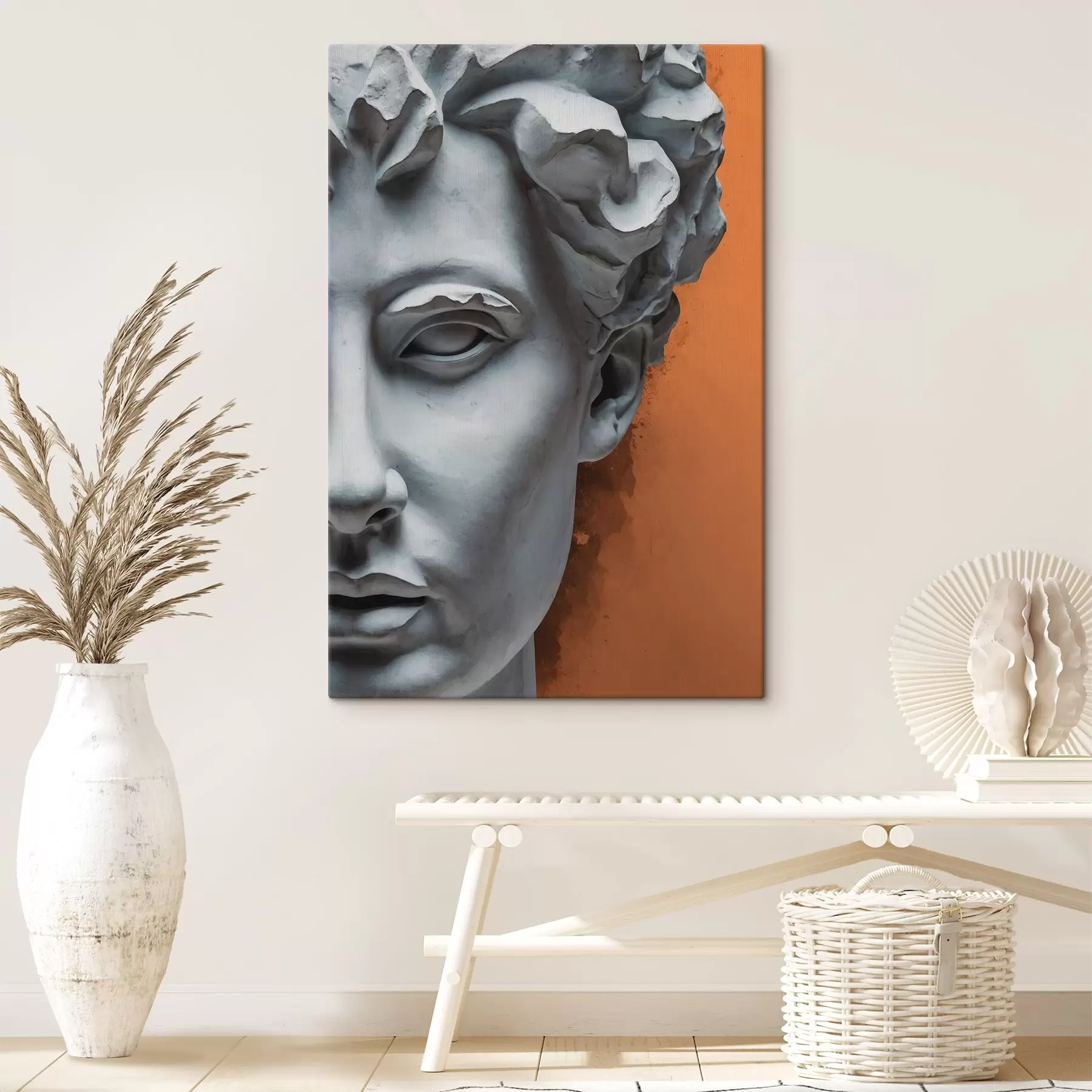 Tablouri Statuia feței unui bărbat s38433