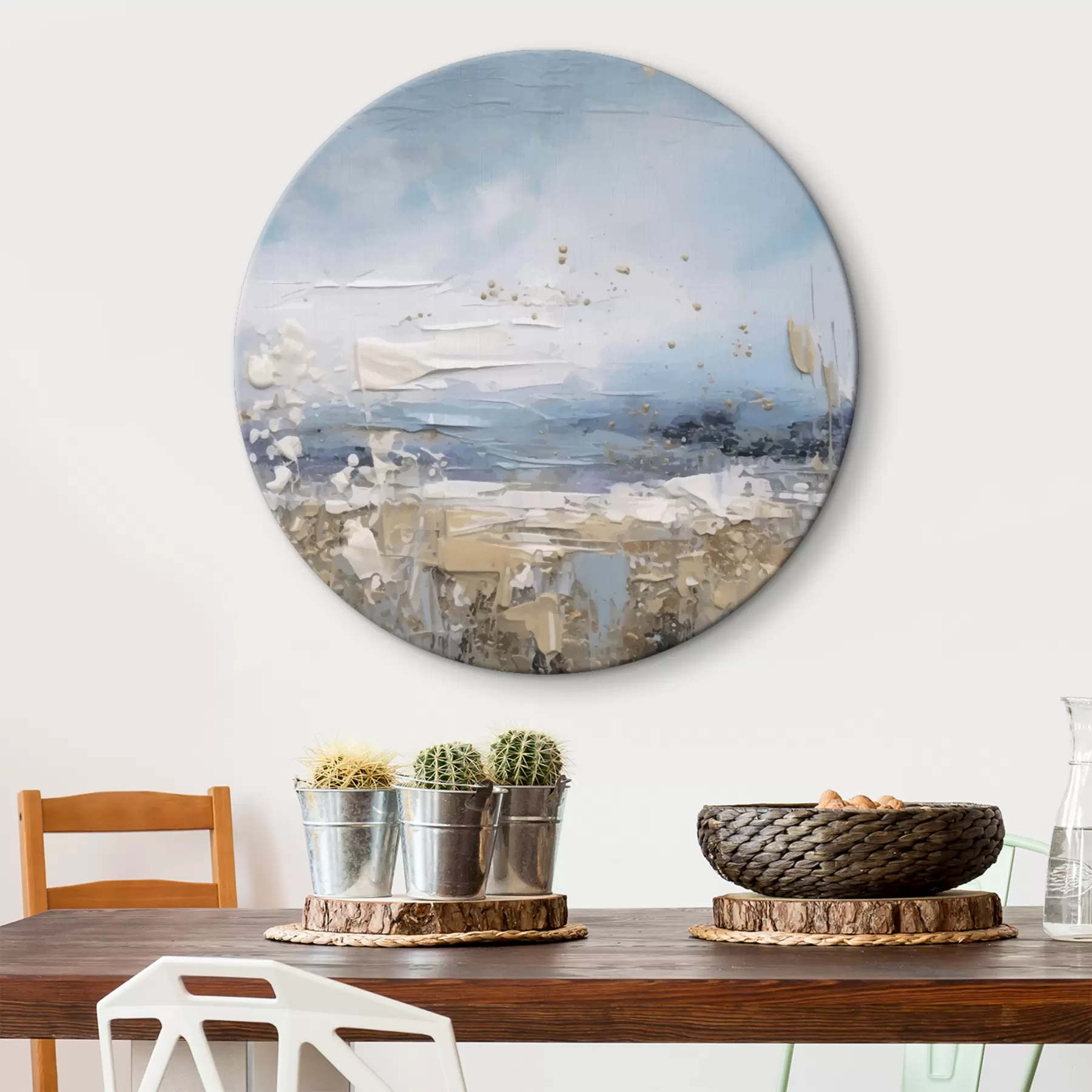 Tablouri Artă abstractă în nuanțe de albastru r35430