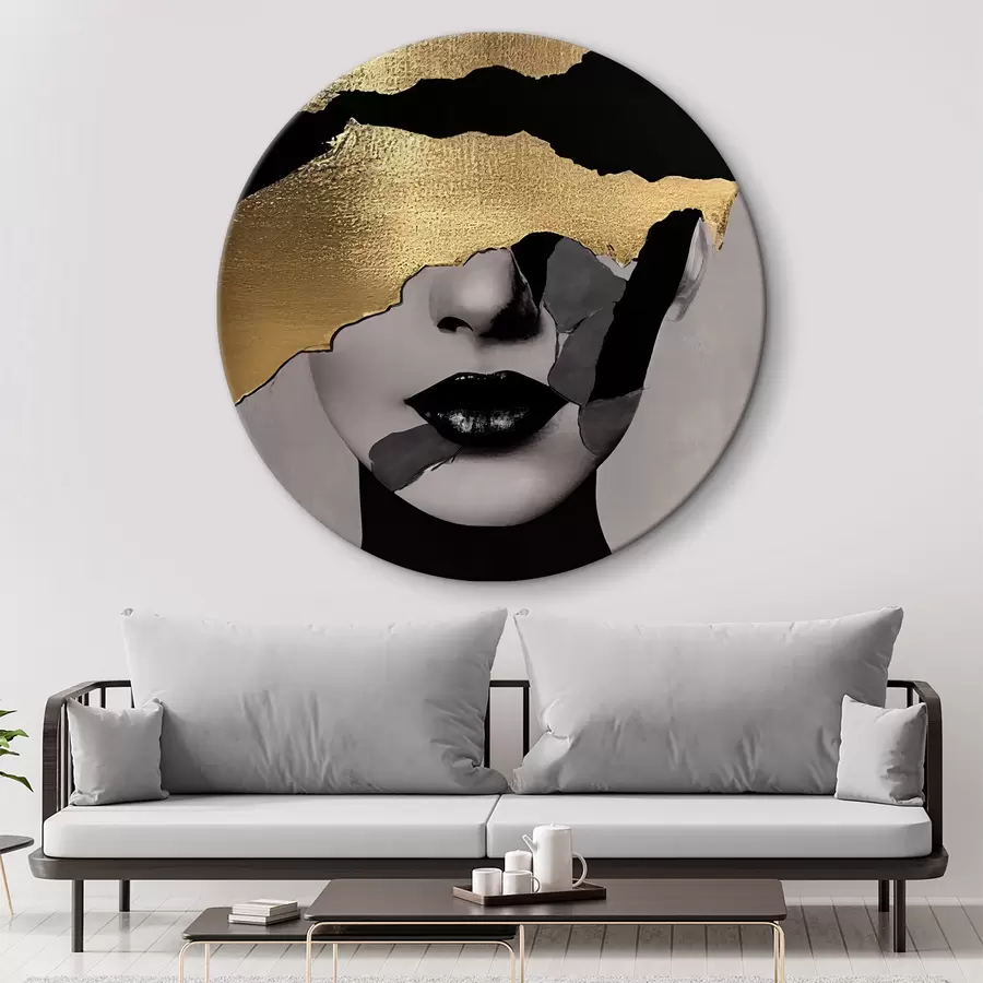 fototapet Eleganță fragmentată cu contraste îndrăznețe r35520