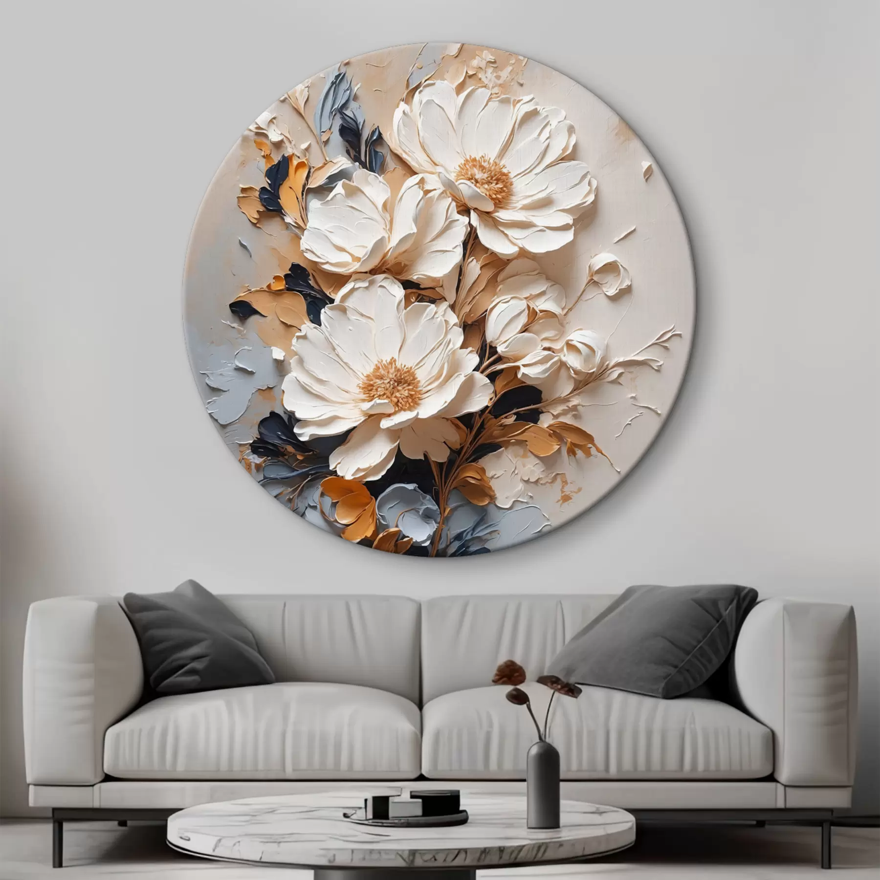 Tablouri Flori albe în ulei r37327