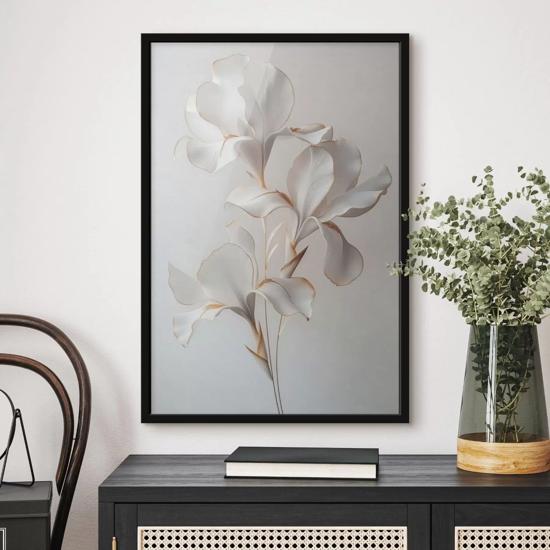 fototapet Flori albe f41395