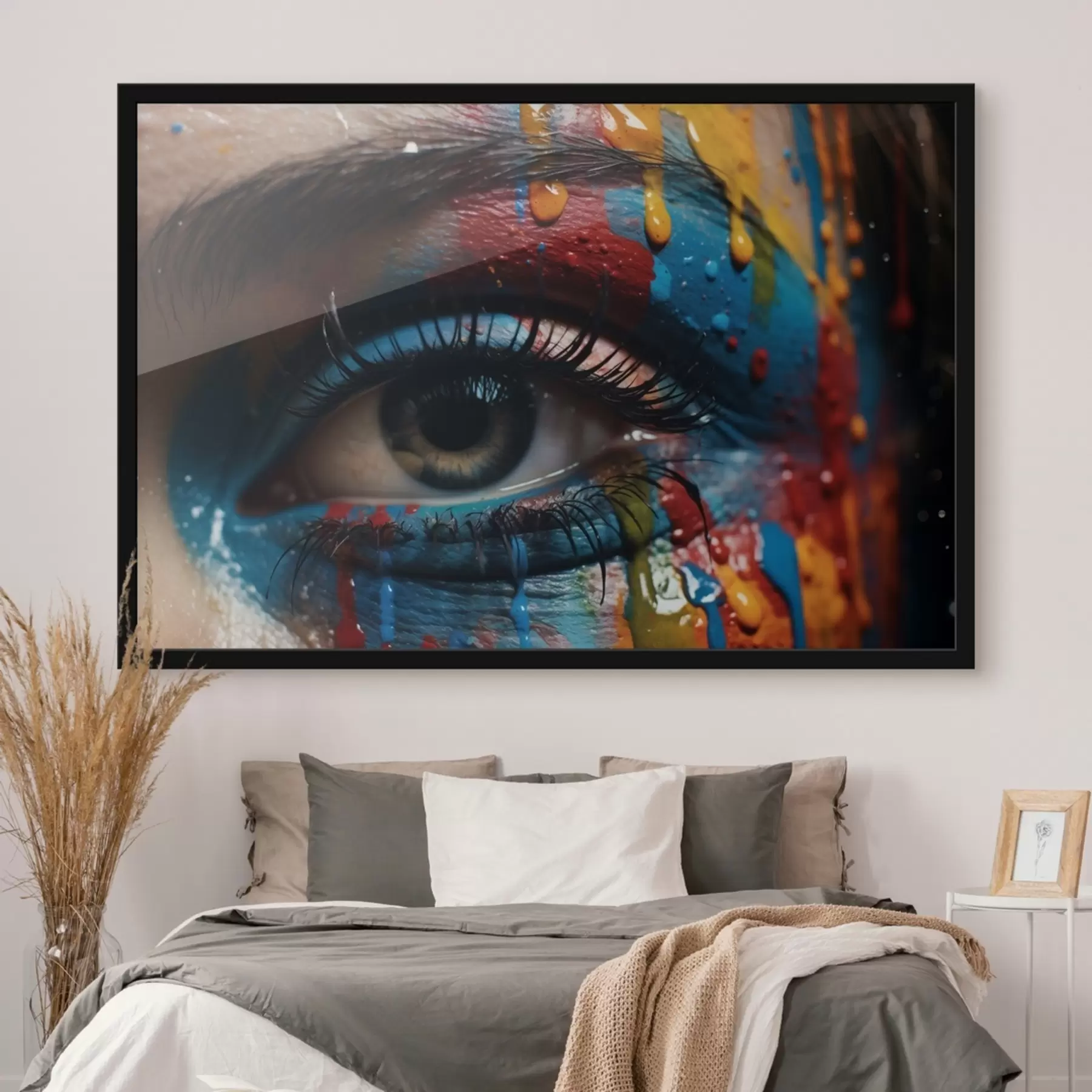 Tablouri Culori luminoase, vopsele, ochi f41205