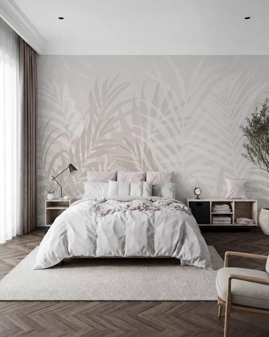 fototapet Frunze tropicale la modă w02026v2