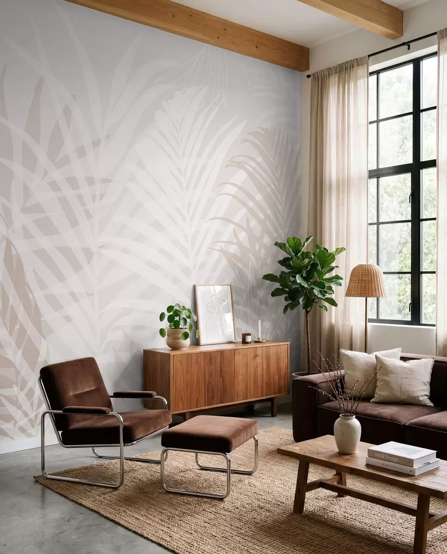 fototapet Frunze tropicale la modă w02026v2