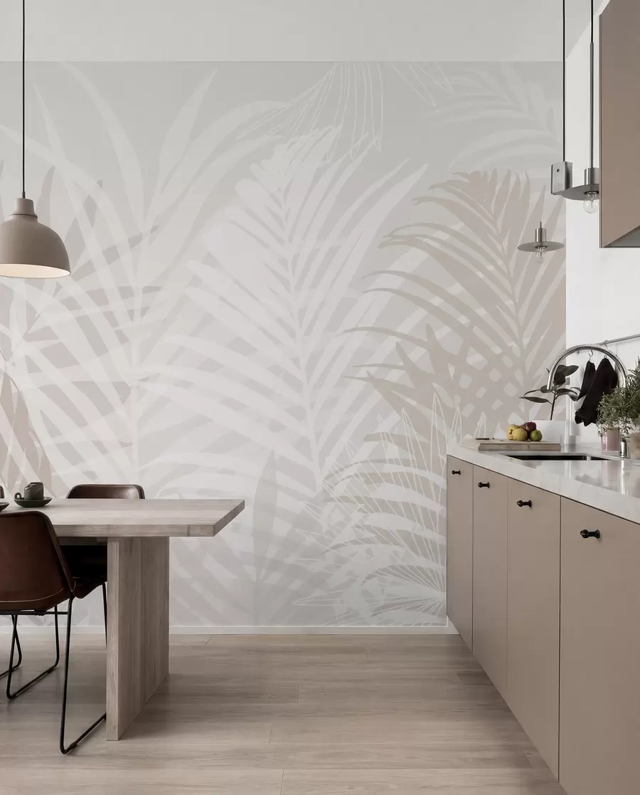 fototapet Frunze tropicale la modă w02026v2