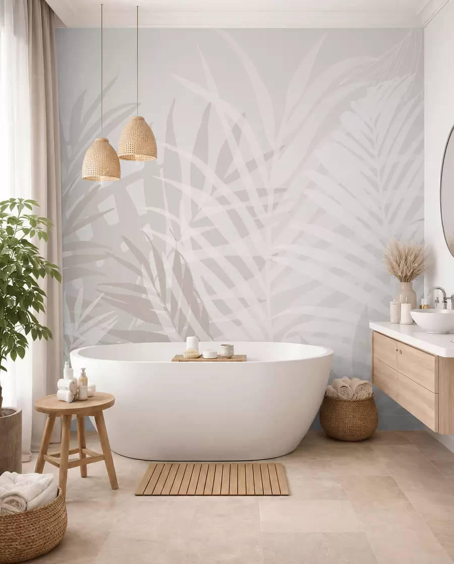 fototapet Frunze tropicale la modă w02026v2