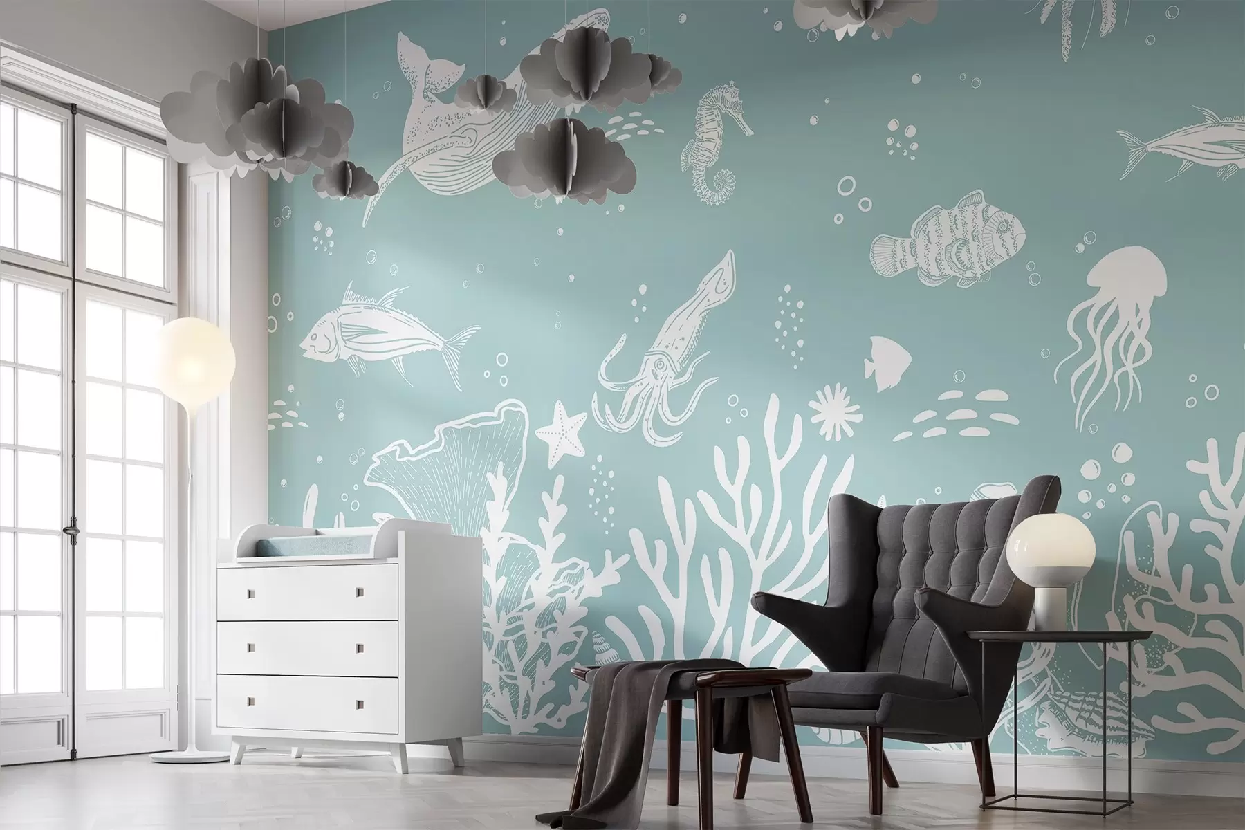 fototapet O lume subacvatică plină de viață w00850