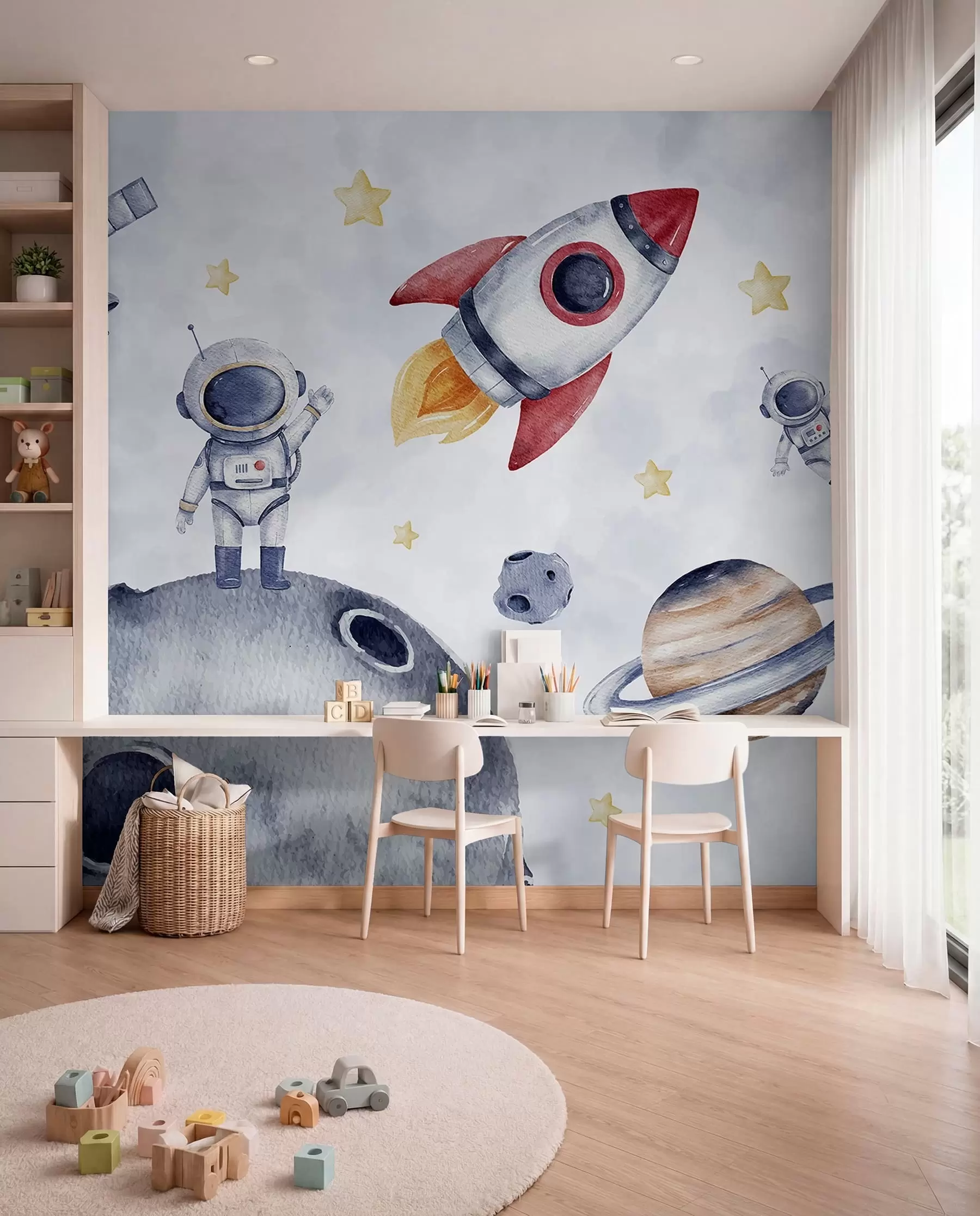 fototapet Mici astronauți în zbor w01461
