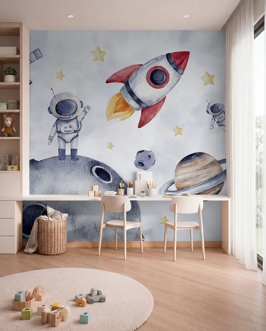 fototapet Mici astronauți în zbor w01461