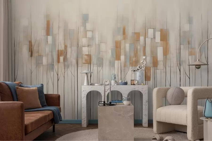 fototapet Arbori abstracți w08396