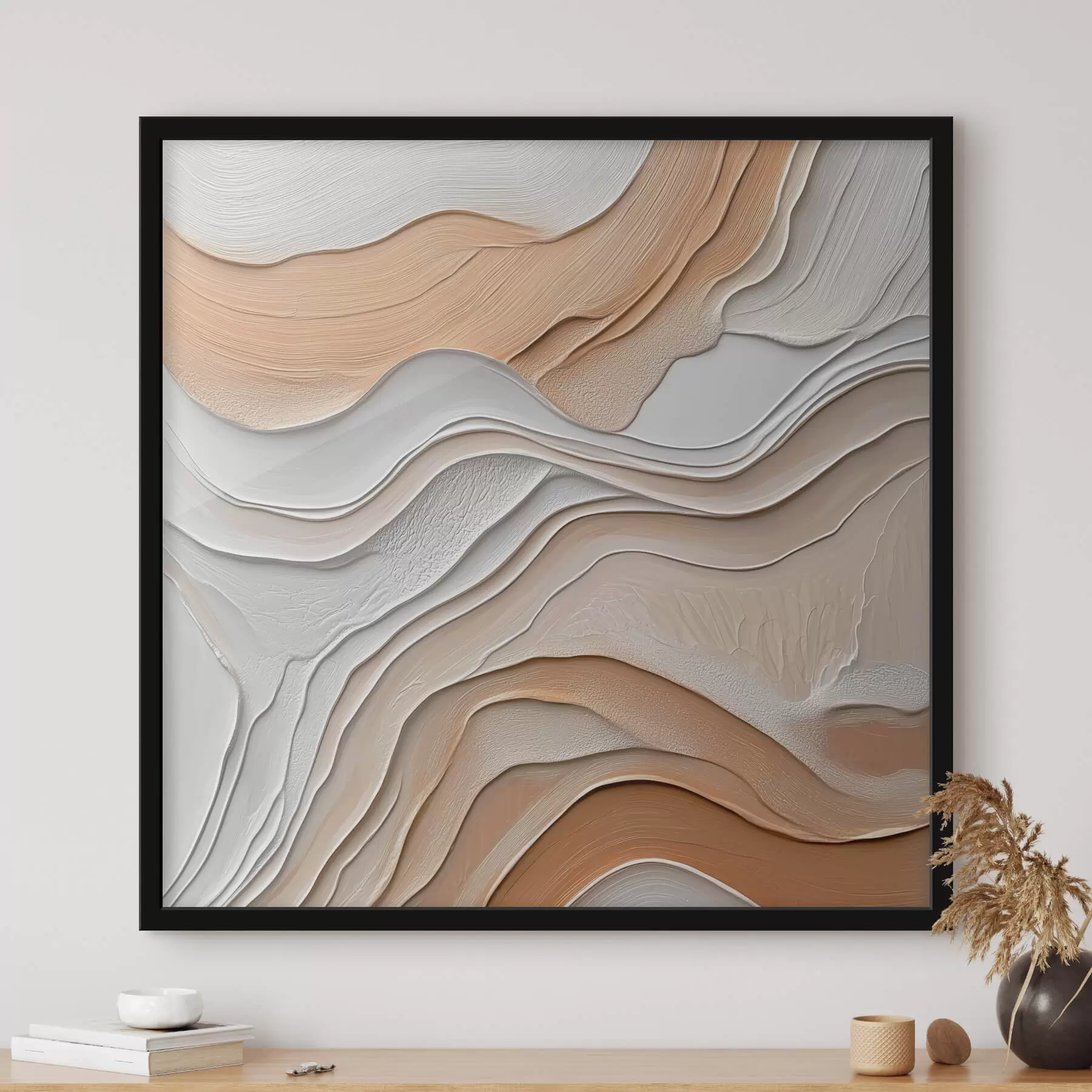 Tablouri Abstracție cu imitarea texturii f41350