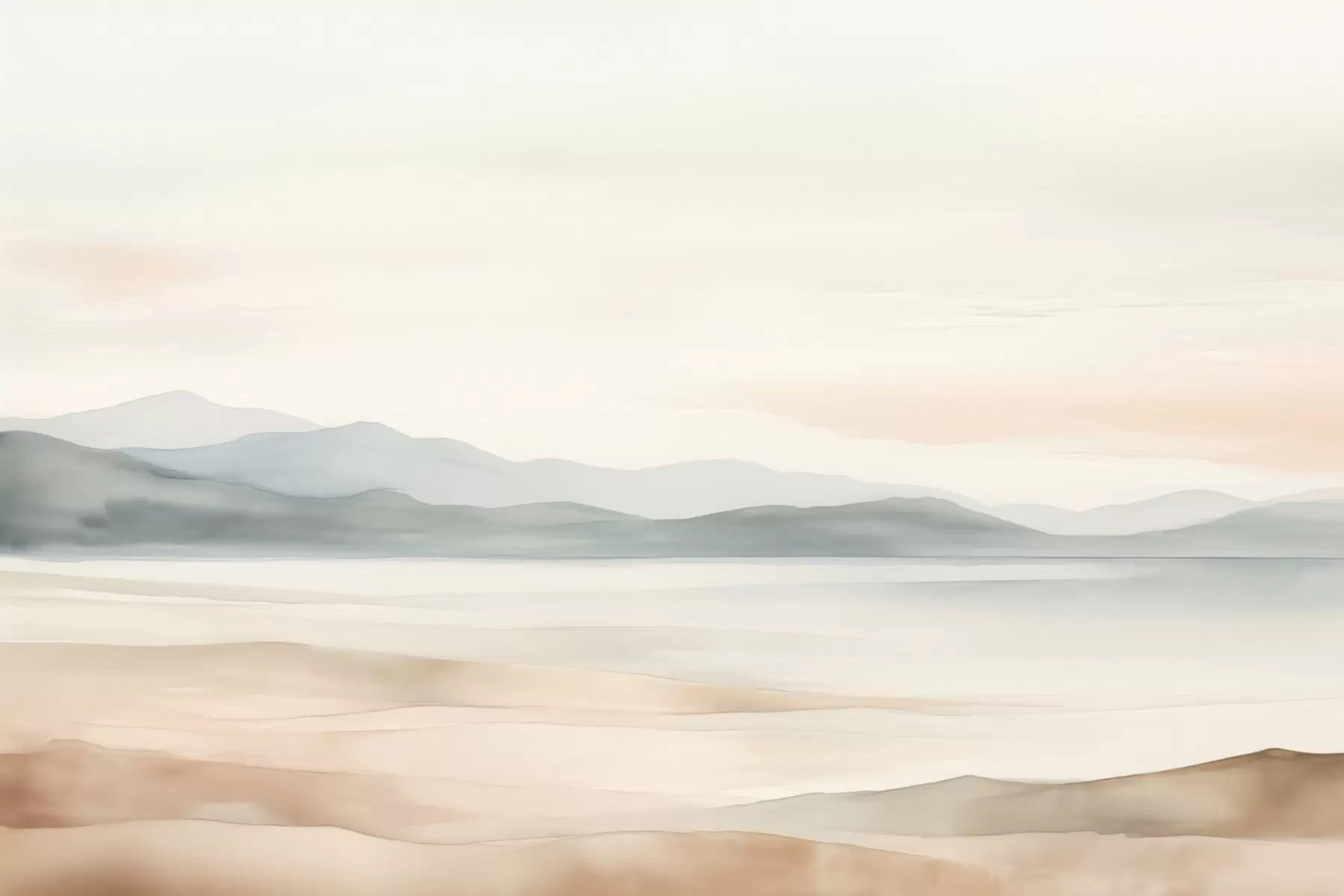 fototapet Pictat peisaj acuarelă w02117