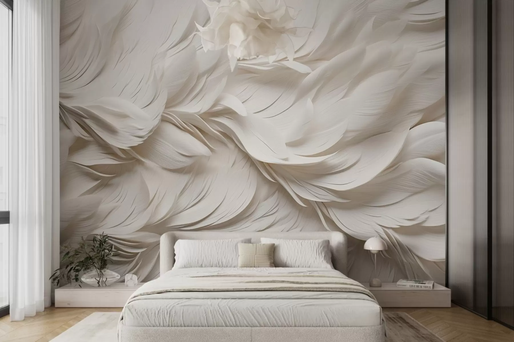 fototapet Pene voluminoase w02118