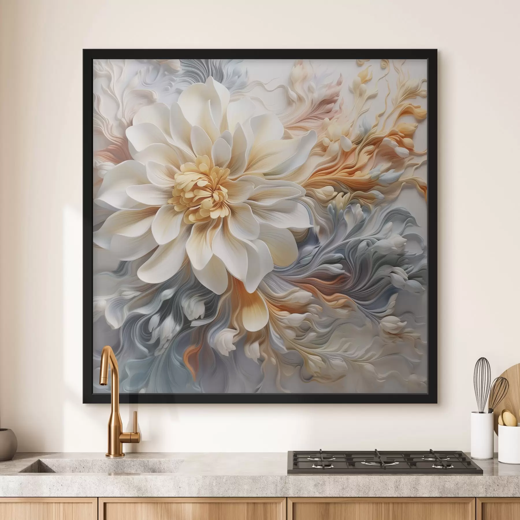 fototapet Floare abstractă volumetrică f41551