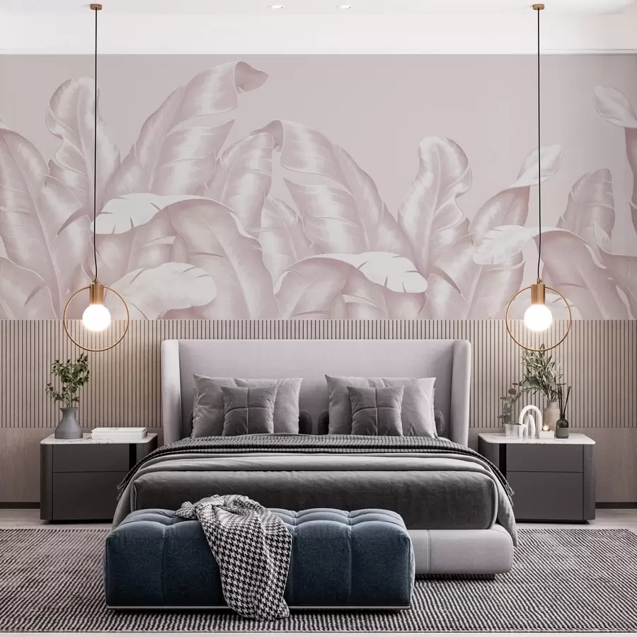 fototapet Frunze elegante în nuanțe moi w00019v4