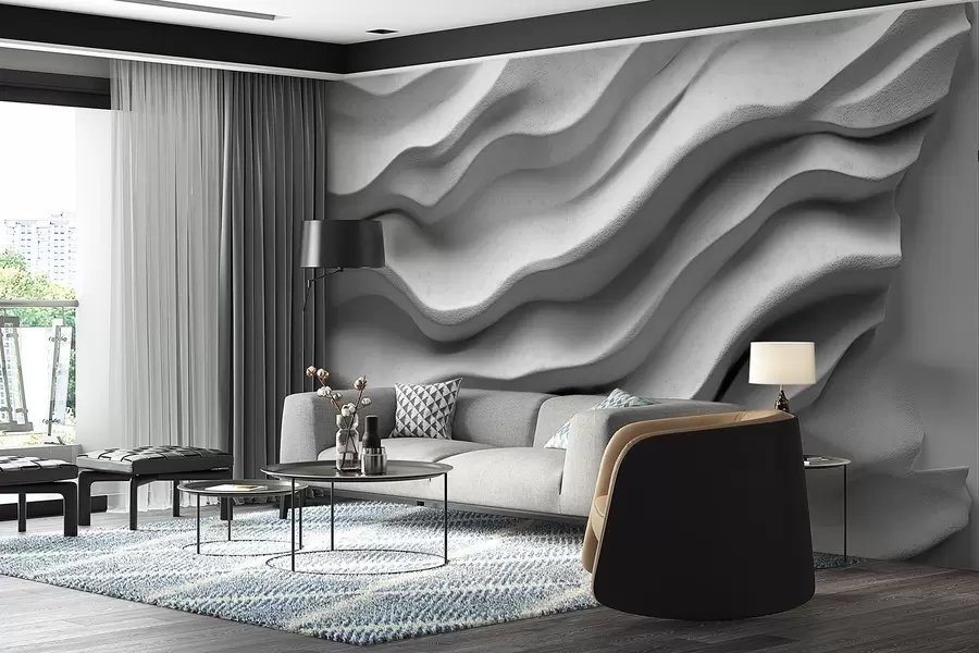 fototapet Сoncrete textura de relief neted w02233