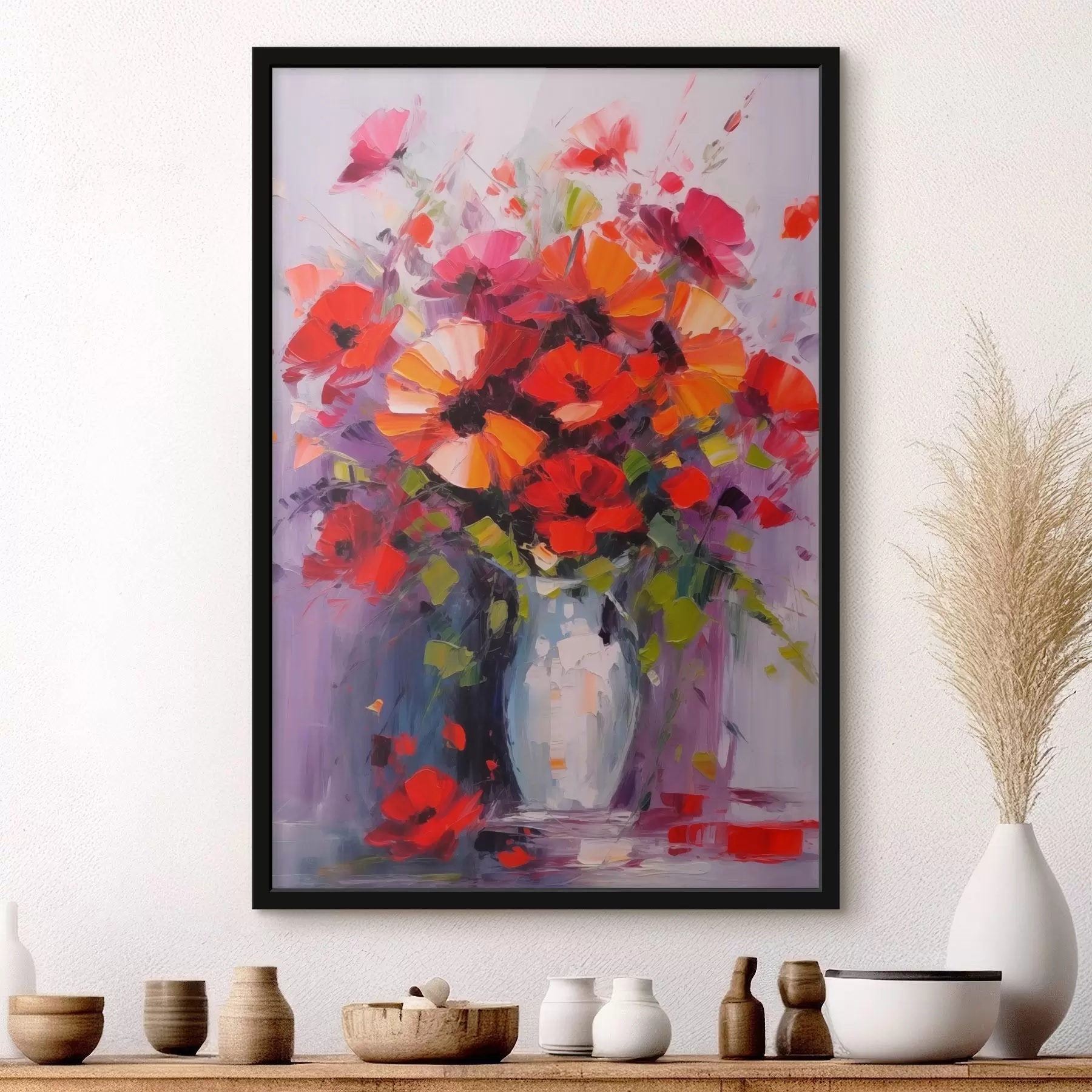 fototapet Buchet de maci roșii f41666