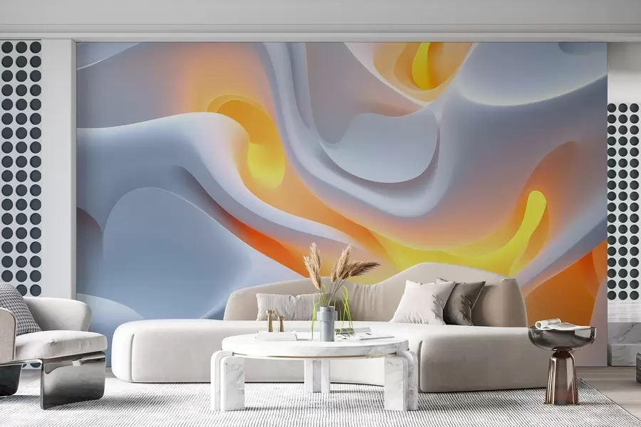 fototapet Valuri urbane abstracte cu strălucire interioară simulată w02249