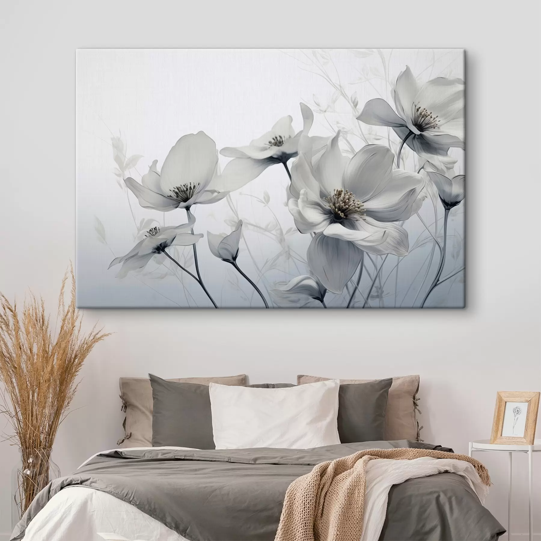 Tablouri Delicate flori gri s41829