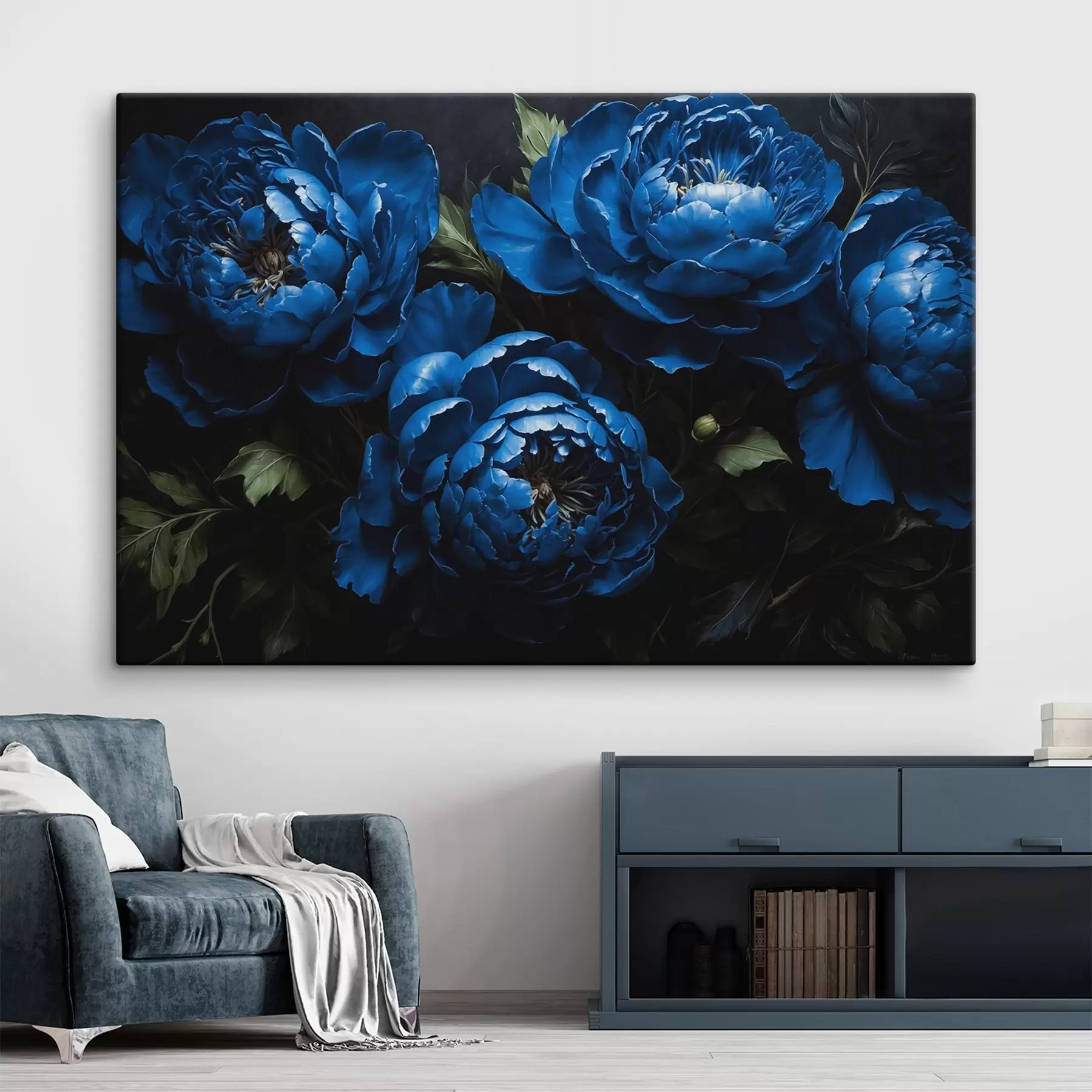 Tablouri Bujori albaștri s41523