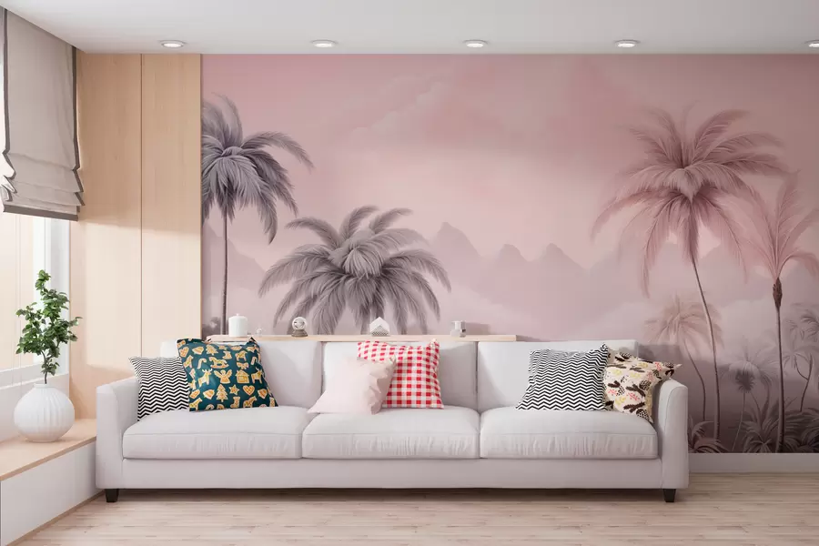 fototapet Tropice roz w02253