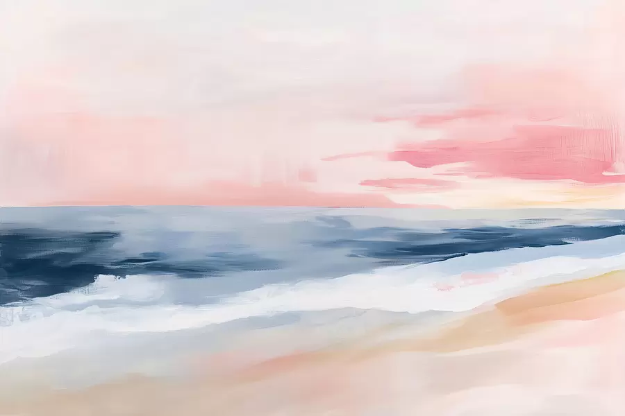 fototapet Marea blândă în stilul picturii acrilice w08452