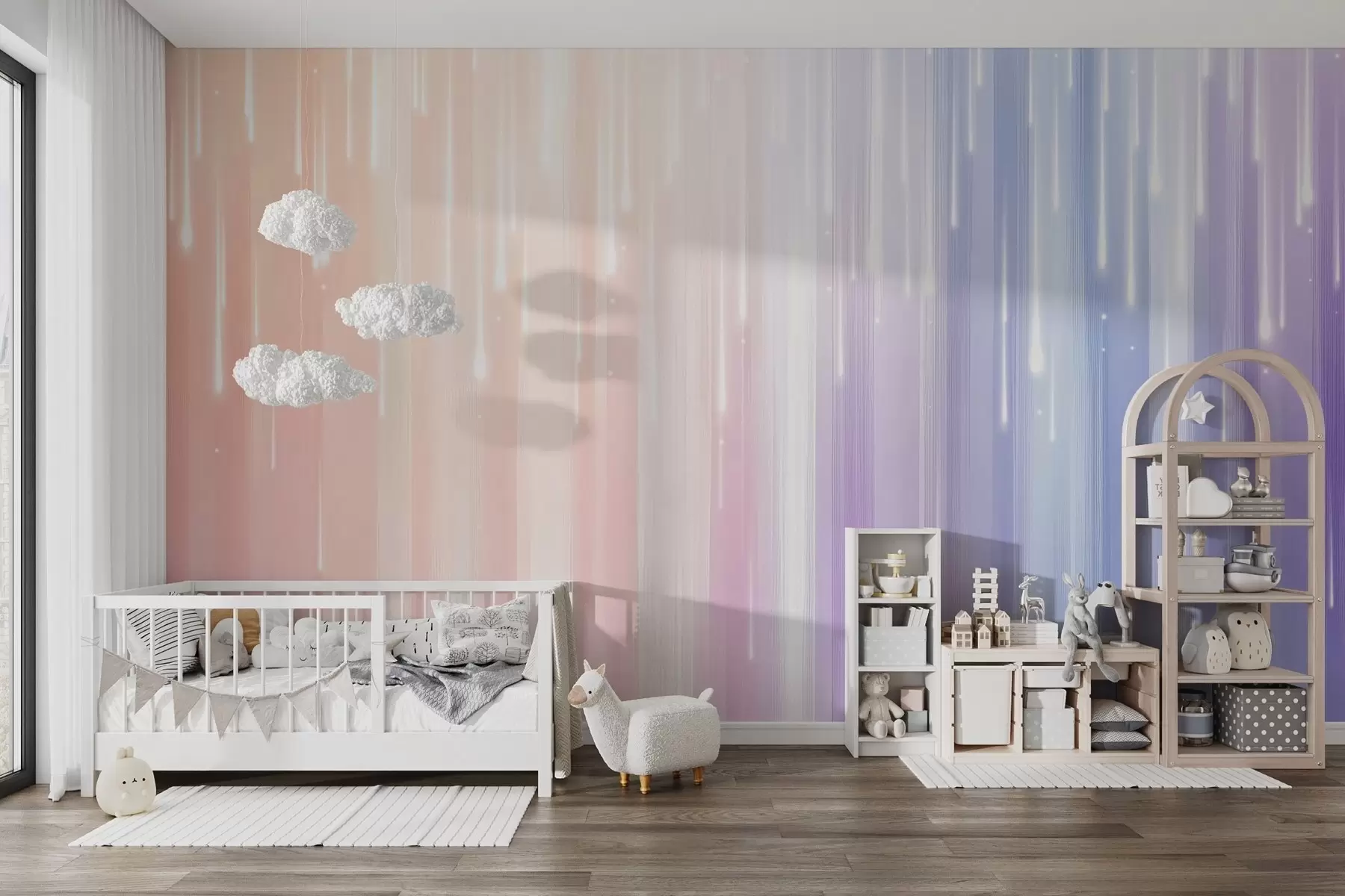 fototapet Linii abstracte colorate w02408