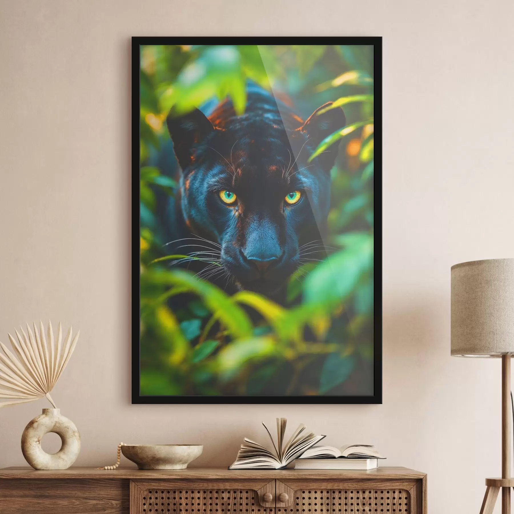 Tablouri Pantera neagră în junglă f41930