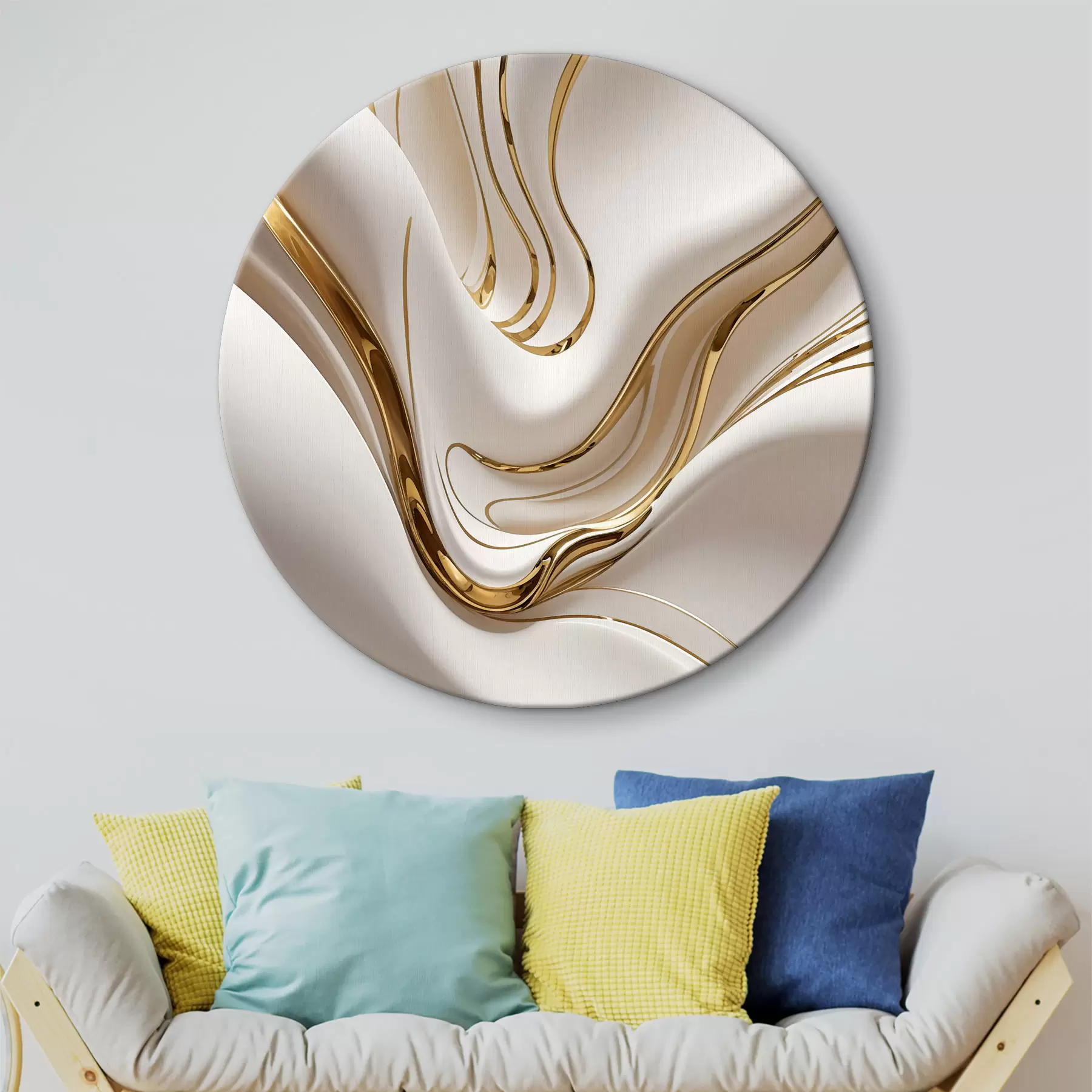 Tablouri Forme abstracte albe curgătoare, asemănătoare metalului lichid sau topit, compoziție dinamică r38767