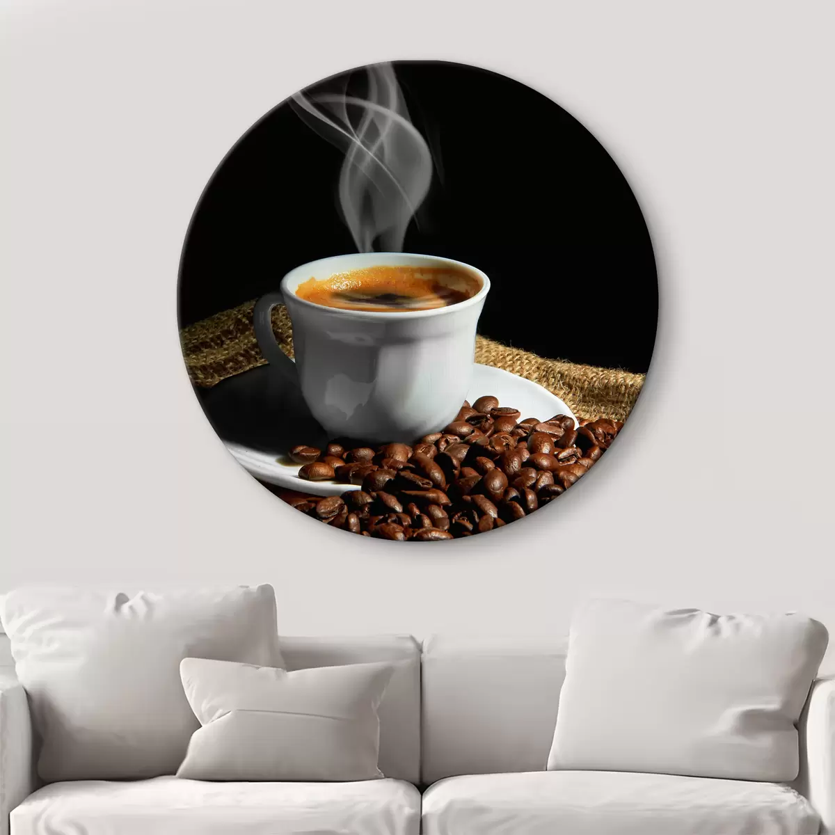 Picturi rotunde Alimente, cafea de origine unică și veselă r07770