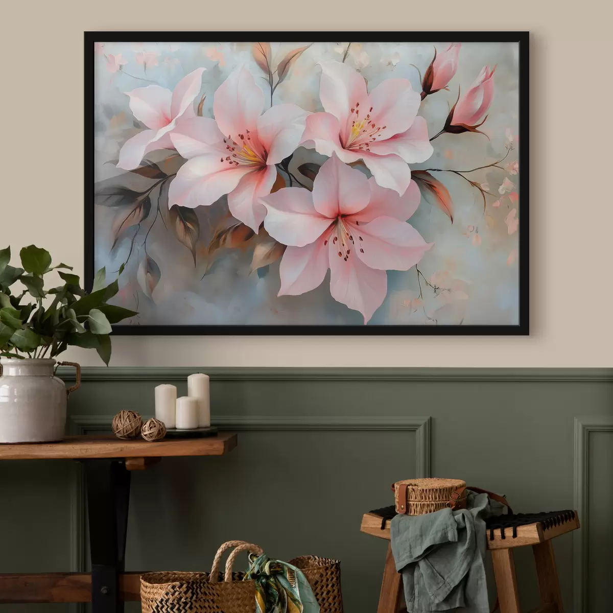 Poster flori roz delicate f42010