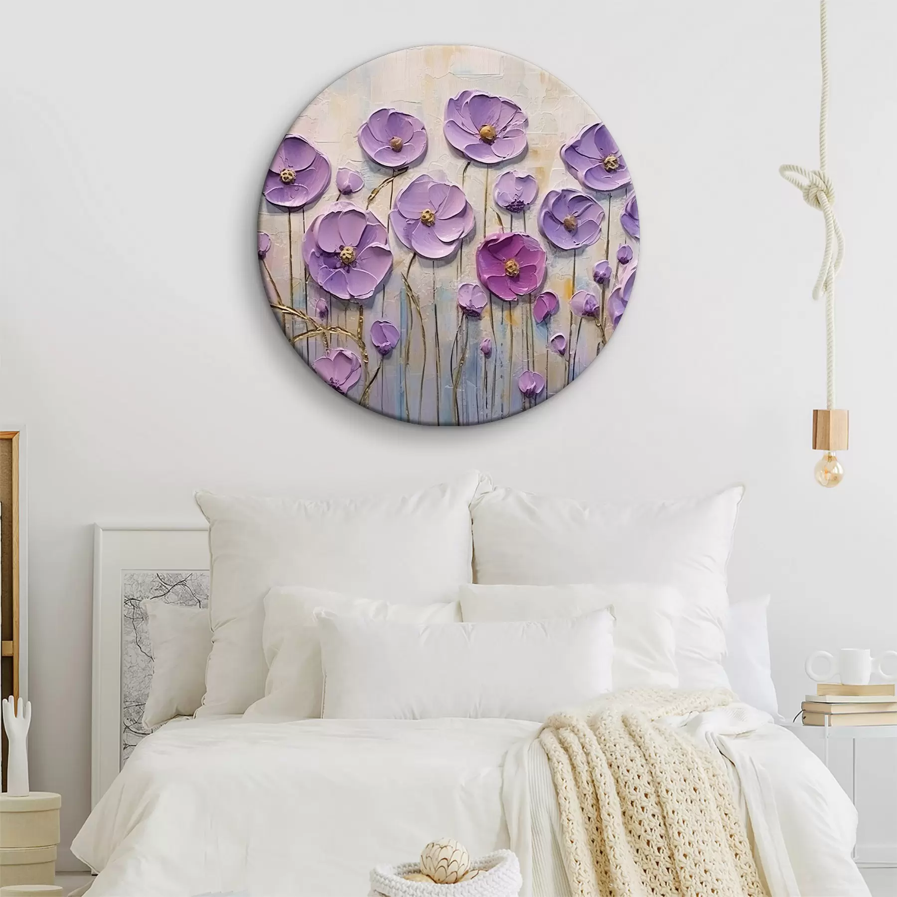 Tablouri Floare, plantă și violet r34856