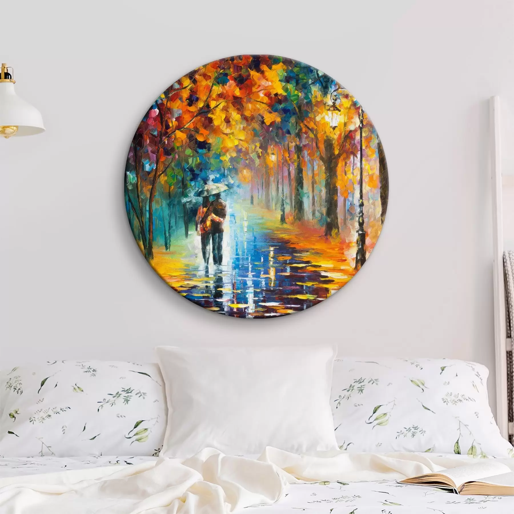 Tablouri Cuplu sub o umbrelă, toamnă r15186