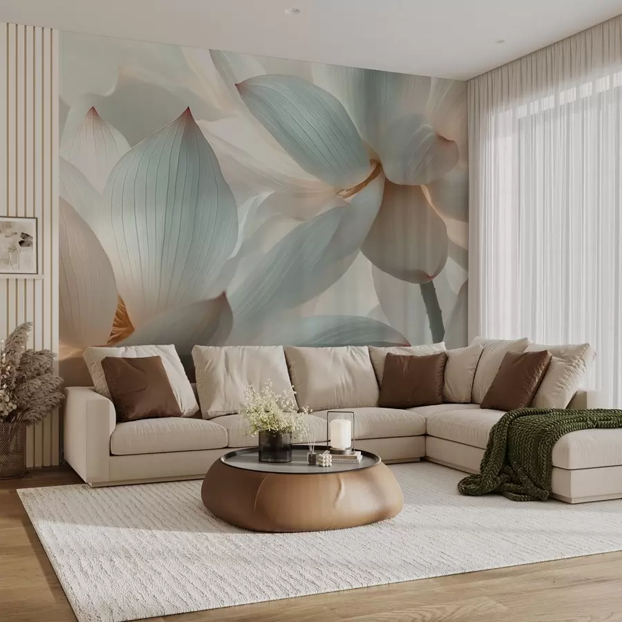 fototapet Compoziție elegantă de flori delicate de lotus w08491