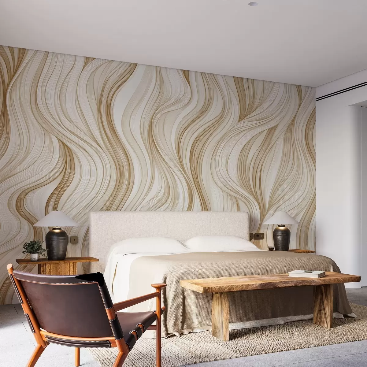 fototapet Valuri verticale netede w02505