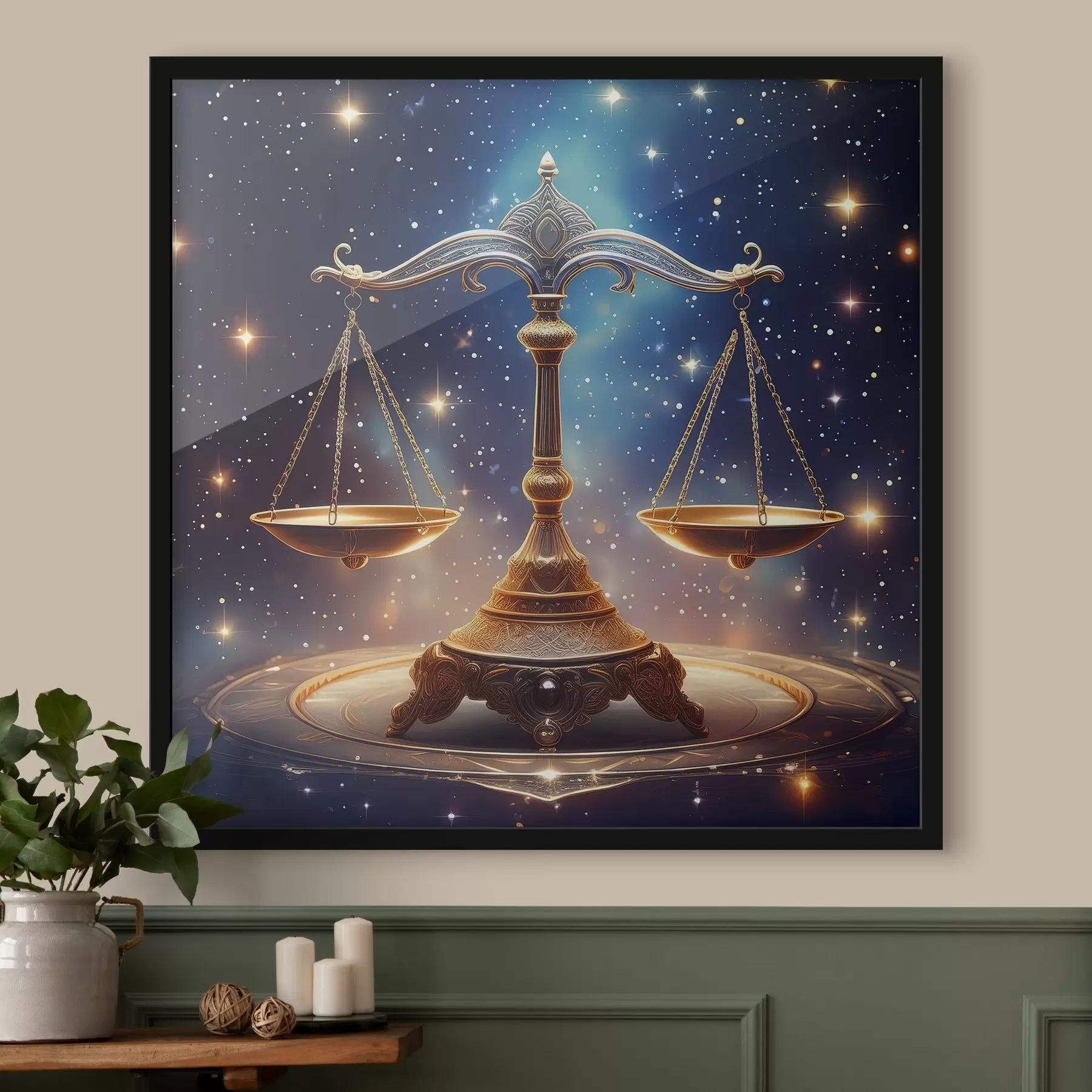 Tablouri Balanța celestă a dreptății așteaptă echilibrul f39056