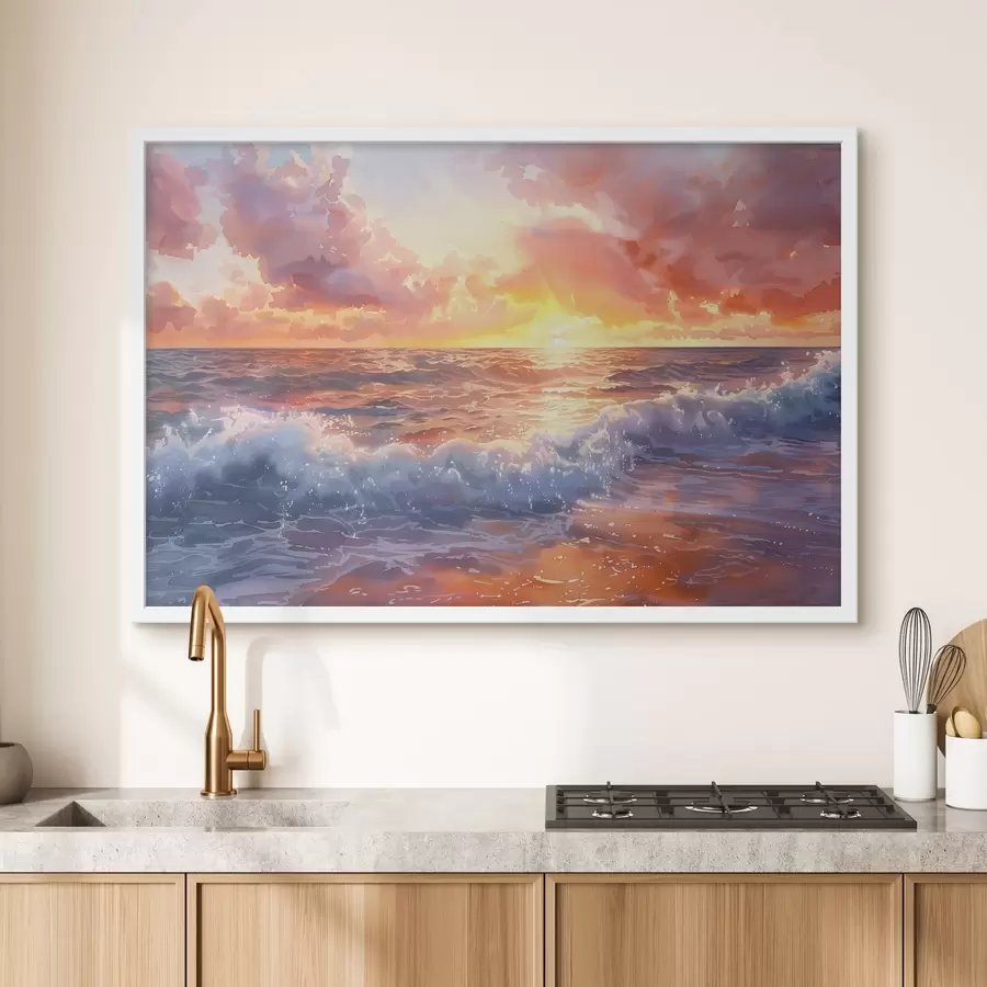 fototapet Apus de soare peste ocean f38476