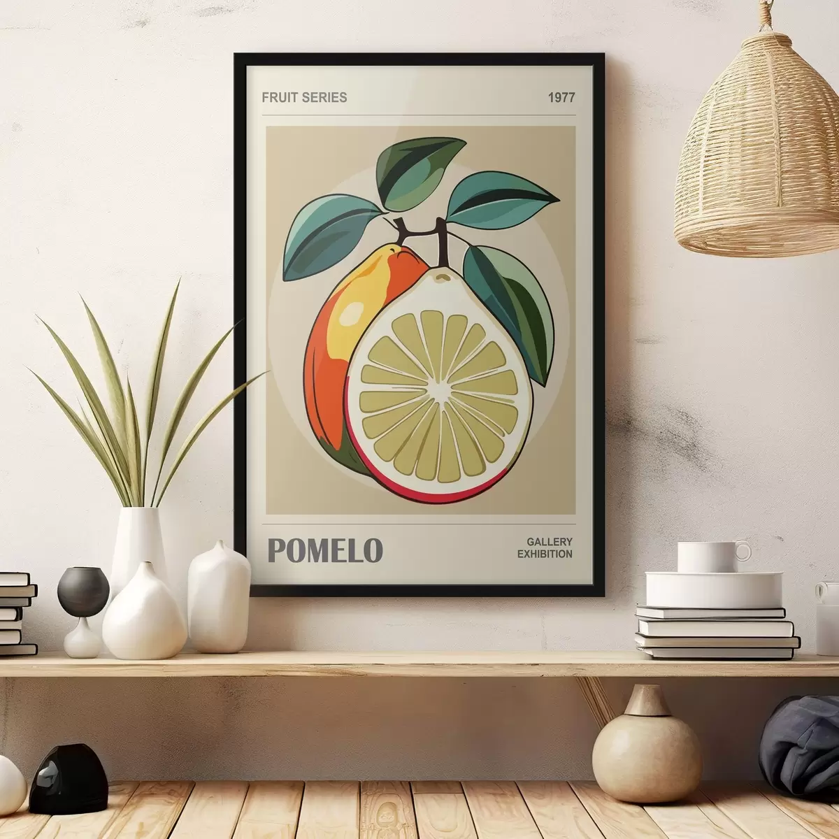 Poster Lămâie și portocală tăiate în jumătate f36634