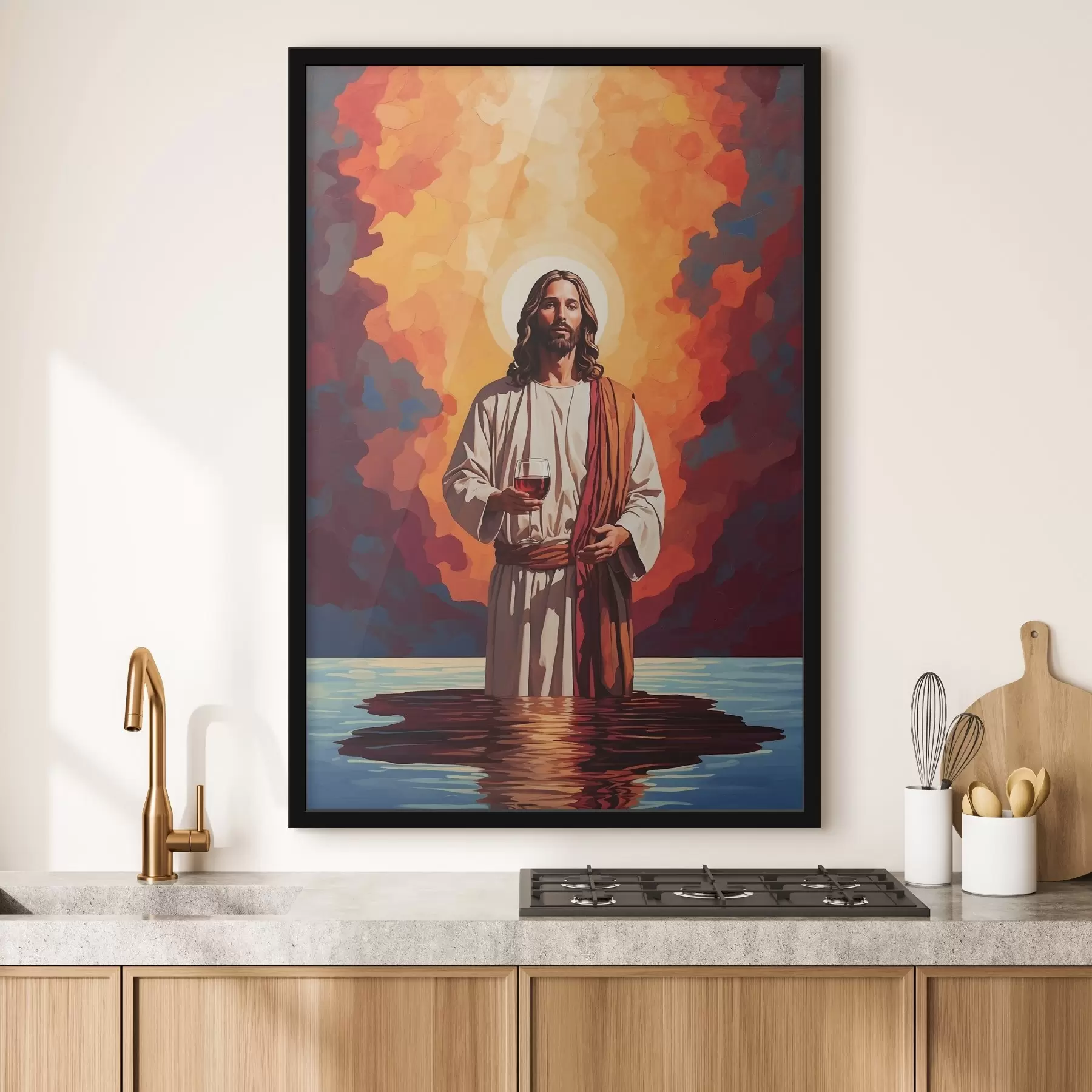 fototapet Imagine a unui bărbat care deține un pahar de vin f38125