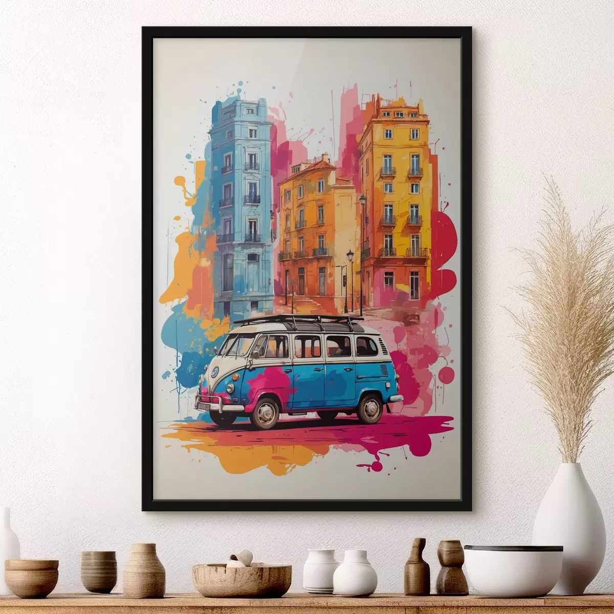 Poster O călătorie colorată prin locuri urbane f38593