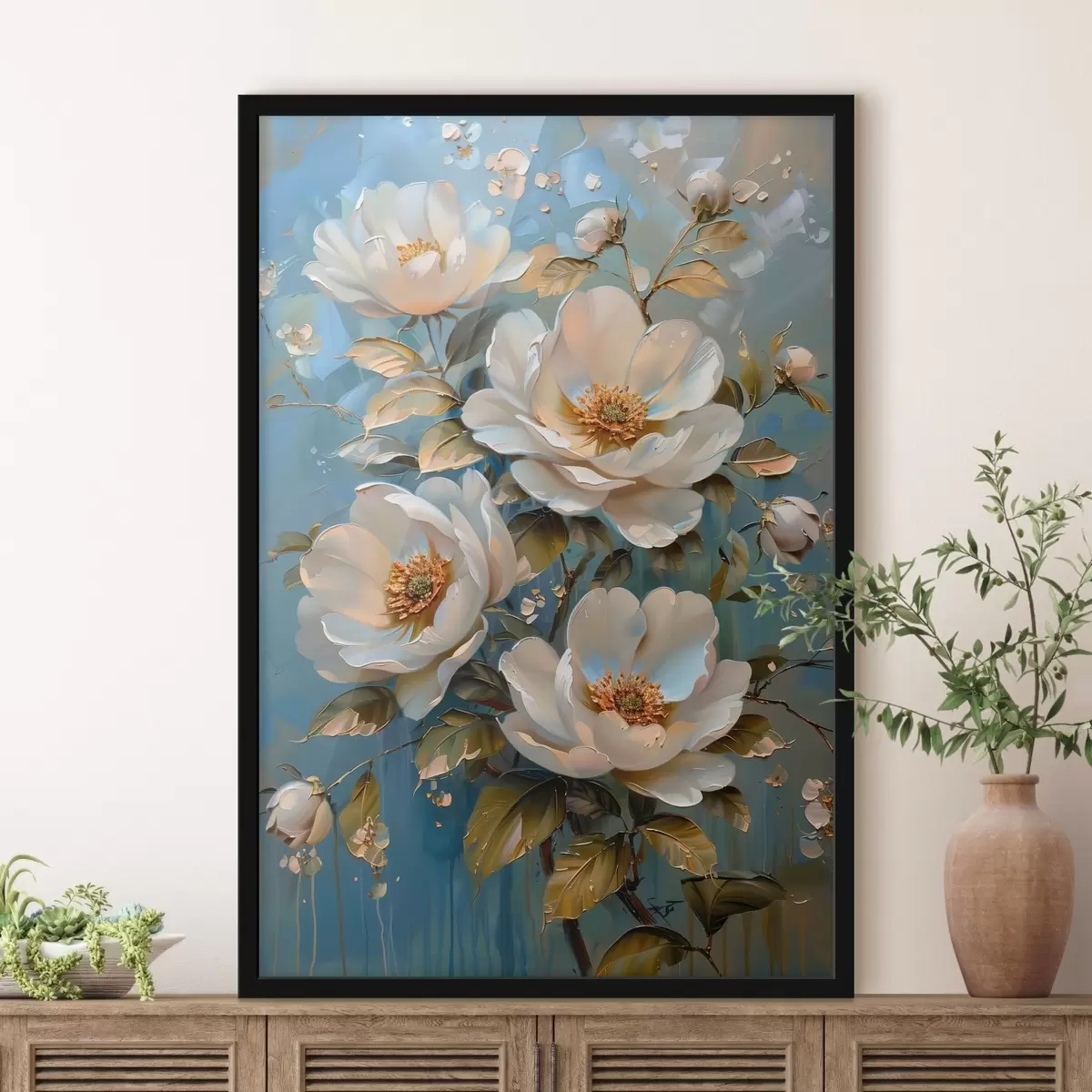 Poster Flori elegante pe un fundal moale f38994
