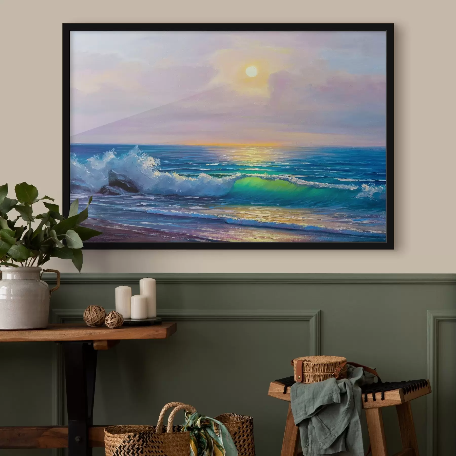 fototapet Apă, nori și cer f17732