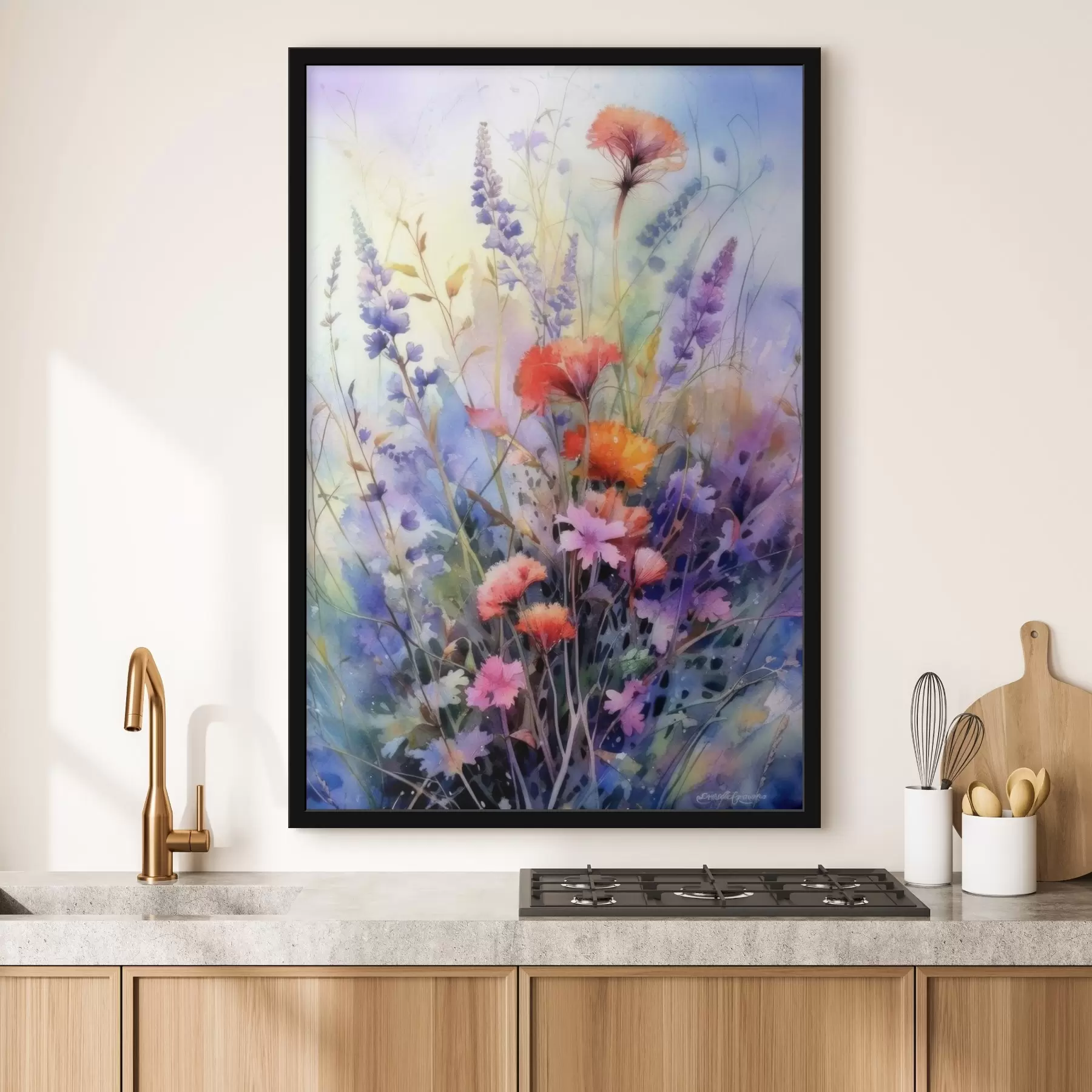 fototapet ierburi purpurii f33673