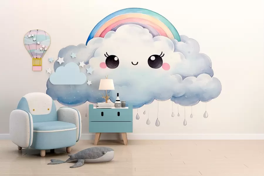 fototapet Nor cu un curcubeu w02531